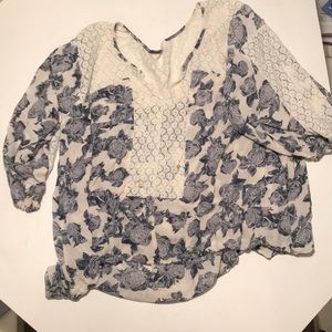 Printed Free People Top